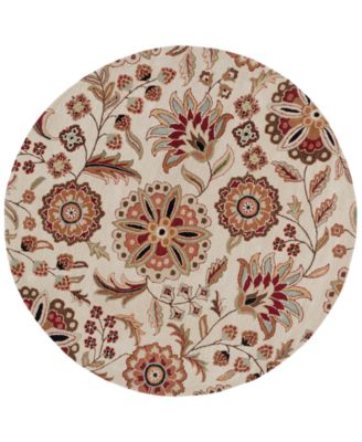 Livabliss - Athena ATH-5035 Dark Brown 6' Round Area Rug
