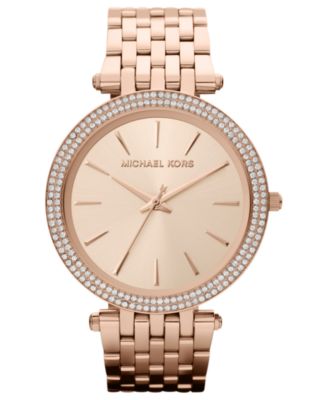 Michael Kors - Women's Darci Rose Gold-Tone Stainless Steel Bracelet Watch 39mm MK3192