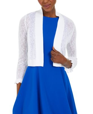 Calvin Klein - Pointelle Ruffle-Cuff Cardigan