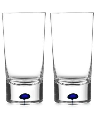Orrefors - Intermezzo Blue Highball Pair