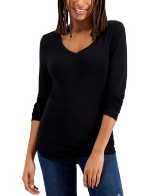 Aveto - Juniors' V-Neck Long-Sleeved Top