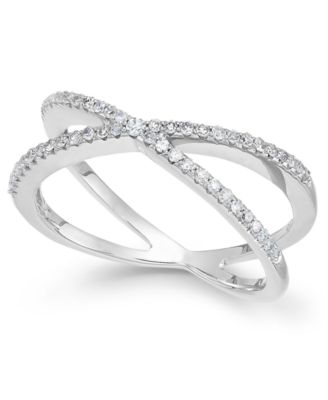 Wrapped - Diamond Crossover Ring (1/4 ct. t.w.)