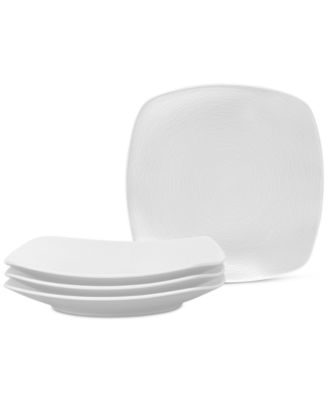 Noritake - Swirl Square Salad Plates, Set of 4