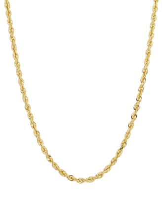 Macy's - Glitter Rope Link 26" Chain Necklace in 14k Gold