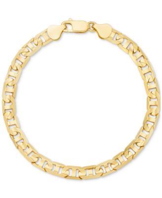 Macy's - Men's Mariner Link Chain Bracelet in 14k Gold-plated Sterling Silver or Sterling Silver