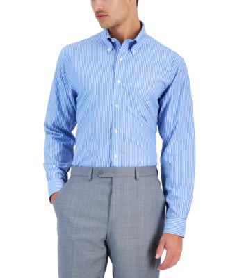 Brooks Brothers - Men's Regular Fit Non-Iron Thin Stripe Dress Shirt