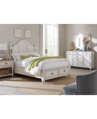 Furniture - Mandeville 3pc Bedroom Set (Louvered King Storage Bed + Louvered Dresser + 1-Drawer Nightstand)
