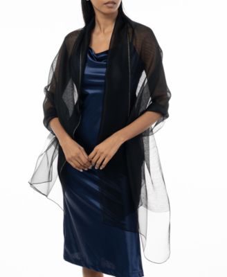 Giani Bernini - Women's Metallic Organza Evening Wrap
