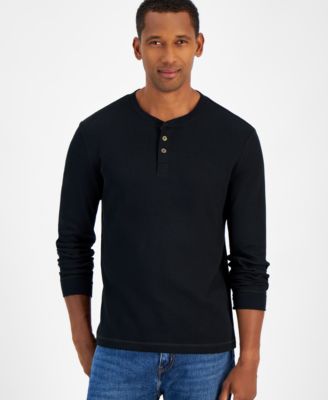 Club Room - Men's Thermal Long-Sleeve Henley