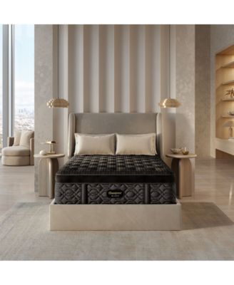 Beautyrest - Black Series Four 17.25" Ultra Plush Pillowtop Mattress Set - Full