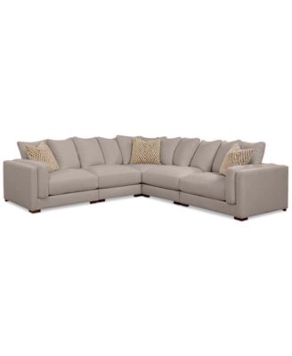 Furniture - Barlien 5-Pc. Fabric Sectional