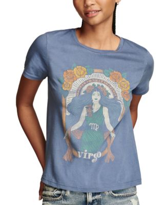 Lucky Brand - Women's Embroidered Virgo Crewneck T-Shirt
