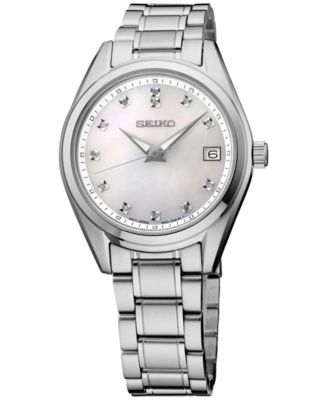 Seiko - Women's Stainless Steel Bracelet Watch 32mm