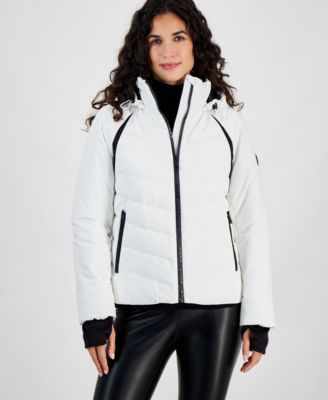 Michael Kors - Women's Logo Hooded Puffer Coat