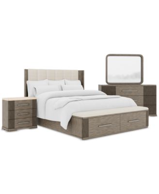 Furniture - Frandlyn 3pc Bedroom Set (King Storage Bed + Dresser + Stone Top Nightstand)
