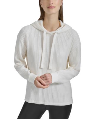 Marc New York - Women's Long-Sleeve Braided Knit Hoodie