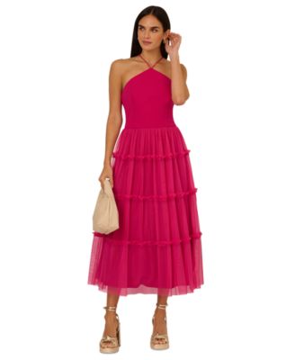 Adrianna by Adrianna Papell - Women's Ruffled Tiered Midi Dress