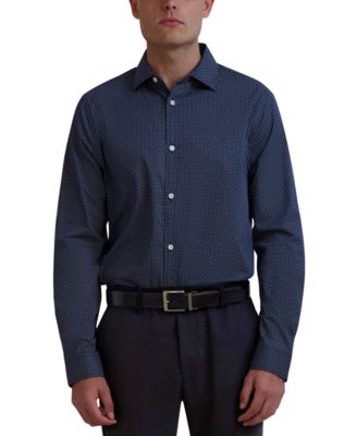 KARL LAGERFELD PARIS - Men's Slim-Fit Geo-Print Dress Shirt