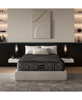 Beautyrest - Black Hybrid Series One 12.5" Plush Tight Top Mattress Set - Full