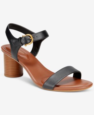 Giani Bernini - Women's Hadleyy Cylinder Stacked-Heel Dress Sandals