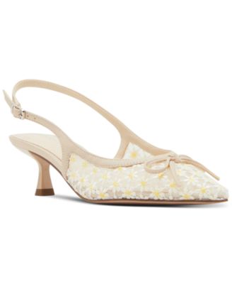 Madden Girl - Vogue-M Kitten-Heel Slingback Bow Pumps