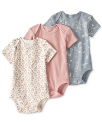 Carter's - Baby Girls 3-Pc. Ribbed Bodysuit Set