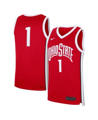 Nike - Men's 1 Scarlet Ohio State Buckeyes Road Replica Jersey