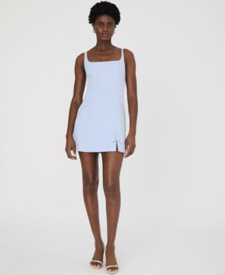 French Connection - Women's Whisper Bow-Trim Strappy Mini Dress