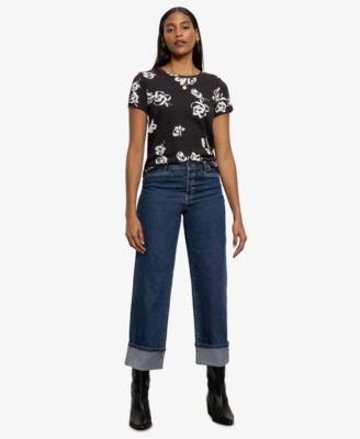 Sanctuary - Women's Luna Mid-Rise Skinny Cuffed Jeans