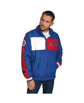 Tommy Hilfiger - Men's Royal Buffalo Bills Gael Lightweight Half-Zip Hoodie Jacket