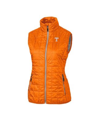 Cutter & Buck - Women's Orange Tennessee Volunteers Rainier Full-Zip Puffer Vest