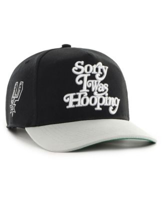 '47 Brand - Men's x Brand Seen Sorry I Was Hooping Black/Silver San Antonio Spurs Two-Tone Hitch Adjustable Hat