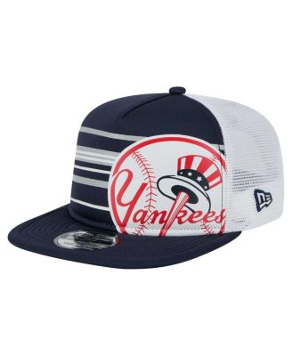 New Era - Men's Navy New York Yankees 9FIFTY A-Frame Trucker Snapback Hat