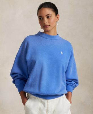 Polo Ralph Lauren - Women's Oversize Back-Logo Fleece Crewneck Sweatshirt