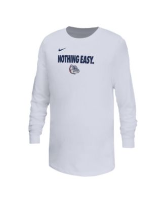 Nike - Big Boys and Girls White Gonzaga Bulldogs 2025 Legend Bench Long Sleeve T-Shirt