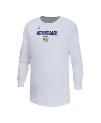 Nike - Big Boys and Girls White Marquette Golden Eagles 2025 Legend Bench Long Sleeve T-Shirt