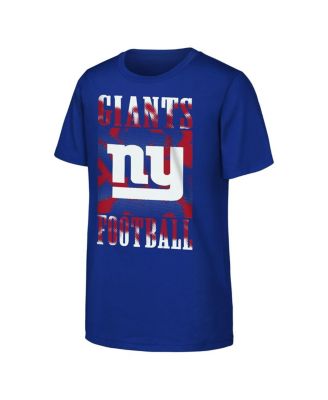 Outerstuff - Big Boys and Girls Royal New York Giants Garage Hero T-Shirt