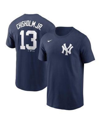 Nike - Big Boys and Girls Jazz Chisholm Jr. Navy New York Yankees Player Name Number T-Shirt
