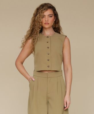 Avec Les Filles - Women's Cropped Boxy Vest
