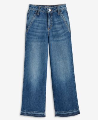 Epic Threads - Little & Big Girls Cropped Wide-Leg Jeans