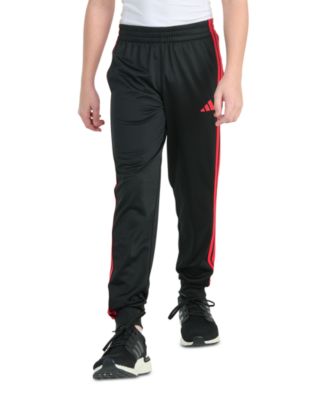 adidas - Big Boys Elastic-Waistband 3-Stipe Tricot Jogger Pants