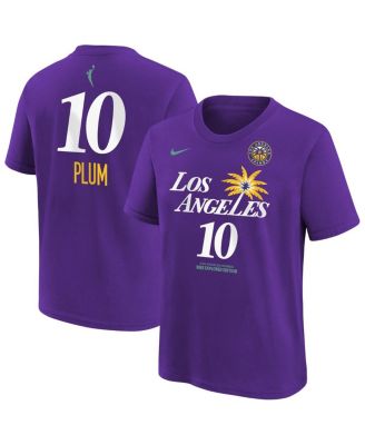 Nike - Big Boys and Girls Kelsey Plum Purple Los Angeles Sparks Explorer Edition Name Number T-Shirt