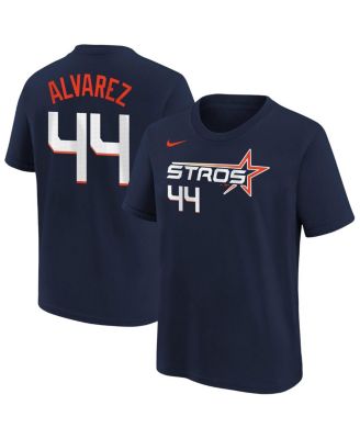 Nike - Big Boys and Girls Yordan Alvarez Navy Houston Astros Fuse City Connect Name Number T-shirt