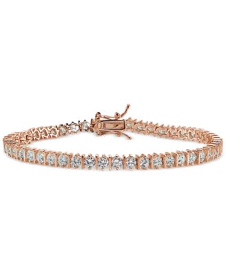 Giani Bernini - Cubic Zirconia Tennis Bracelet in 18k Rose Gold-Plated Sterling Silver