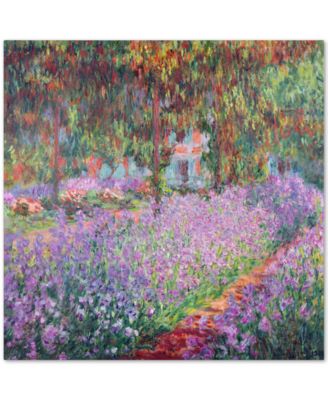Trademark Global - Claude Monet 'The Artist's Garden at Giverny' Canvas Wall Art