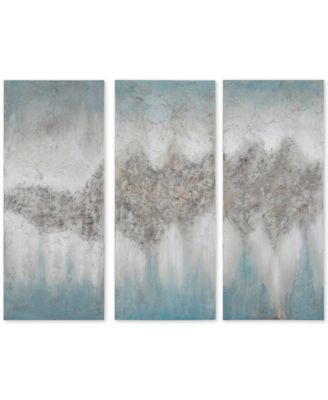 Madison Park - 3-Pc. Luminous Hand-Painted Canvas Wall Art Set
