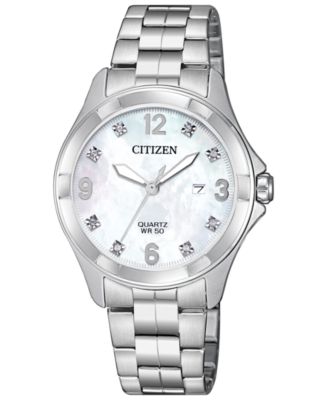 Citizen - Women's Quartz Stainless Steel Bracelet Watch 32mm