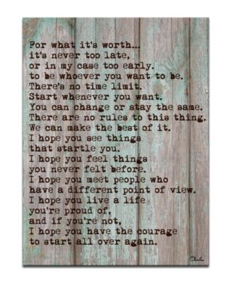 Ready2HangArt - 'Courage' Canvas Wall Decor
