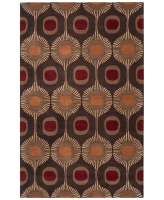Livabliss - Forum FM-7170 Dark Brown 5' x 8' Area Rug