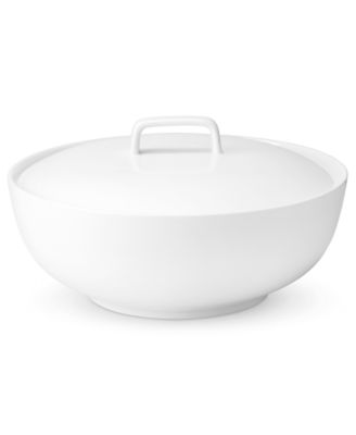 The Cellar - Whiteware Covered Vegetable Bowl